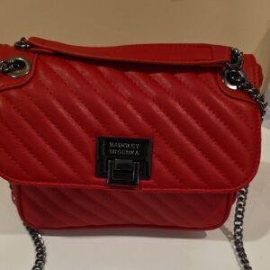 Badgley Mischka Vibrant Red Crossbody Bag